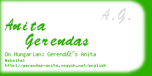 anita gerendas business card